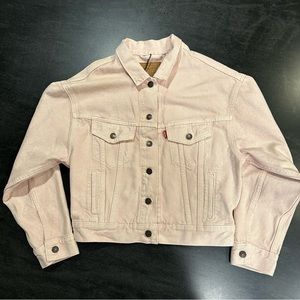Levi’s Pink Denim Trucker Jacket Slouchy